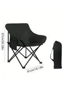 Tragbarer Outdoor Camping Klappstuhl, Lässig Camping Angelstuhl mit Rückenlehne - leichter und stabiler Eisenlegierungsrahmen, Outdoor Stuhl, geeignet für Outdoor-Aktivitäten wie Camping, Angeln, Picknick usw.