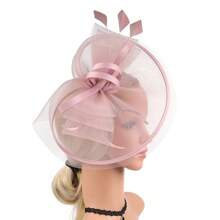 1 pieza Sombrero de tocado vintage estilo Y2K, accesorio de cabello dorado para Kentucky, sombrero de almohada para iglesia, accesorio de cabeza dorado para mujer para cóctel, boda, té, fiesta, regreso a la escuela, útiles escolares, regalos