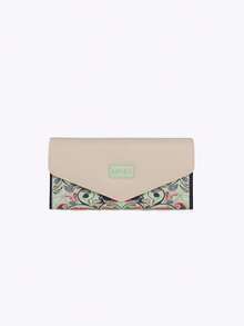 Korean Version Ditsy Floral & Check Pattern Bifold Clutch Wallet Long Envelope Design Women Purse For Women Wallet Purse Wallet Long Wallet Wallet Mini Wallet