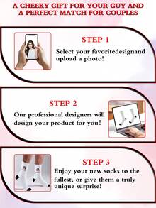 زوج واحد جوارب وجه شخصية، جوارب مطبوعة بصورة شخصية، جوارب وجه مضحك شخصية، جوارب صورة شخصية، تخصيص إدخال أي وجه على الجوارب، هدية عيد الميلاد ، هدية عيد الحب، هدية عيد الأم، هدية عيد الأب، هدية للصديق المقرب، هدية للأم والأب، هدية للحبيبة والحبيب، هدية مبتكرة مخصصة جوارب مضحكة - أبيض - مشاهدة 3