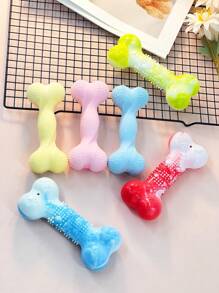 1pc TPR Bone-Shaped Pet Bite Toy For Grinding Teeth, Cleaning Teeth, Playing And Keeping Company, Only For Pets To Use