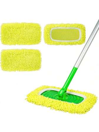 1/3/5 stuks herbruikbare dweilpads navullingen geschikt voor - wasbare microvezel natte en droge dweilpad compatibel met veegmoppen, perfect voor het reinigen van oppervlakken en hardhouten vloeren (dweil is NIET inbegrepen)