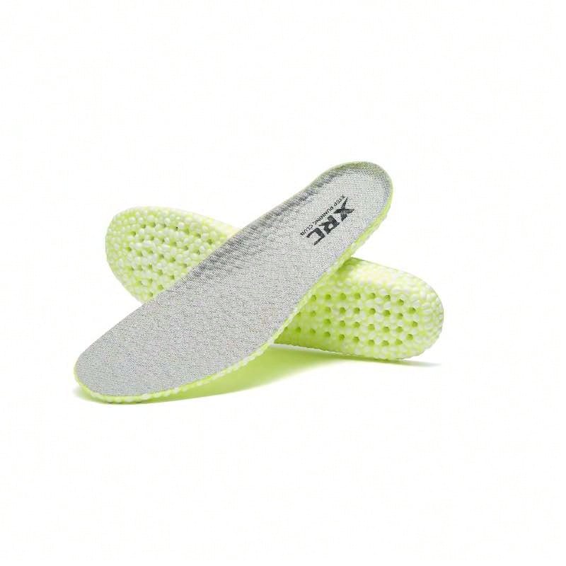 XTEP Plantilla deportiva que se siente como pisar excrementos en primavera, con amortiguación de impactos, transpirabilidad, absorción de sudor, suela blanda, antibacteriana, plantilla elevadora de altura tipo palomitas de maíz para hombres y mujeres 878337850071