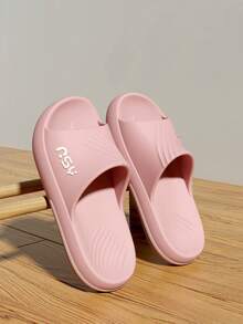 Men's EVA Thick Sole Non-Odor Slippers, Summer Indoor/Outdoor Non-Slip Wear-Resistant Shock-Absorbing Comfortable Casual Flip Flops, Outdoor Leisure Beach Walking Sandals - Pink - View 4