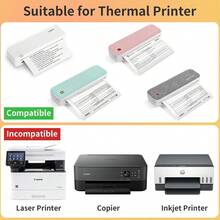 4 Rollos de papel térmico A4 de secado rápido de 8,27"x11,69" tamaño carta, para impresora portátil, compatible con Gloryang y JADENS PD-A4 Impresora térmica - Multicolor - Ver 5