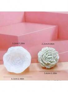 4 pezzi Mollette a forma di fiore di peonia, misure assortite