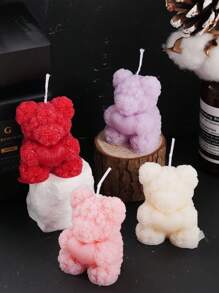 1pc Rose Bear Aromatherapy Candle, Lovely Decoration Wedding Partner Hand Gift Home Decoration,Valentine's Day Gift,Birthday Present,Christmas Decorations,Christmas Decor,Christmas Gifts,Room Decor