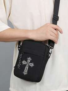 Cross Element Small Messenger Bag Shoulder Mini Small Shoulder Bag Messenger Small Backpack Messenger Bag Multifunctional Waterproof Suitable For School Outdoor Fashion Men's Gift Men's Bag Back To School Student School Supplies Autumn Halloween Teacher Shoulder Bag Side Bag Summer Travel Men's Shoulder Bag Messenger Bag Side Bag Messenger Bag Men's Bag Cylindrical Bag Christmas Sling Bag Purse Essentials