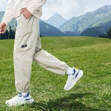XTEP Xtep Cargo Pants For Men, Spring 2025 New Arrival Outdoor Large Pocket Casual Men's Commuter Versatile Tapered Athletic Pants. 876329560067