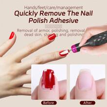 便携式充电式电动美甲钻，转速 15000RPM，适用于水晶甲卸除、抛光和美甲沙龙工具 - 灰色 - 查看 6