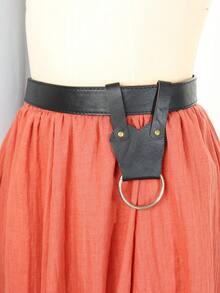 1pc PU Leather Holder Suitable For Medieval Belt Renaissance Viking Faire LARP Cosplay Prop - Multicolor - View 2