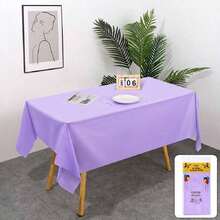 1/5 Pieces Disposable Plastic Tablecloth For Rectangular Tables, Birthday Party Tables, Single Cocktail Party Tables, Graduation Decorations - Multicolor - View 6