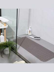 Alfombra de baño extra larga con ventosas, alfombra de baño antideslizante y lavable, alfombra de ducha con masaje para los pies y orificios de drenaje, suave y cómoda, material de PVC adecuado para el hogar, el hotel y los viajes en coche, disponible en varios colores, accesorios de baño ideales. Decoración de otoño para el baño, vuelta al cole