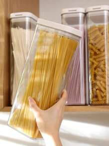1 pezzo/2 pezzi Barattolo sigillato per alimenti Barattolo portaoggetti per cereali da cucina Contenitore portaoggetti per spuntino e noci Contenitore frigo per verdure Barattolo in plastica a strato singolo Borsa della spesa pieghevole Borsa termica da pranzo in alluminio Borsa a mano, Contenitore portaoggetti da cucina, Contenitore mobiletto, Contenitore portaoggetti per alimenti, Contenitore per spezie, Contenitore per zucchero, Contenitore per caffè, Decorazione per la casa, Regalo per amici
