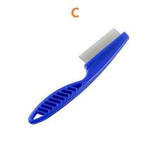 白色宠物除蚤梳，猫狗美容刷，除蚤刷，宠物脱毛刷 - 彩色 - 查看 7