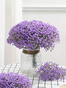 3/5/10/20/30 piezas Flores artificiales Gypsophila (Paniculata), ramos de Gipsófila artificial a granel, flores falsas de Gipsófila para centros de mesa de bodas, arreglos, decoración de oficina y hogar