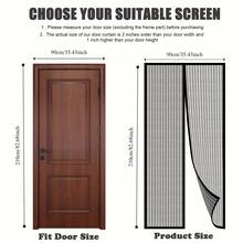 Heavy Duty Magnetic Screen Door - Self Sealing, Hands-Free Mesh Pest Control, Magnetic Strip Mountable, Nylon, Bohemian Style, Hand Wash Only, Pest Control Barrier Door | Mesh Partition Door | Nylon Mesh