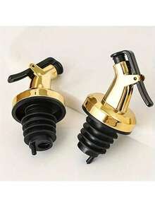 2/6pcs Oil Bottle Spout, Bottle Stopper, Bottle Pourer, Plastic Oil Bottle Cap, Seasoning Bottle Neck, Soy Sauce Bottle Lid, Oil Bottle Dispenser