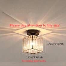 1pc Ceiling Light, Modern Minimalist Crystal Ceiling Lamp For Corridor, Hallway, Patio, Does Not Include Lighting Bulb - Ceiling Lamp - View 19
