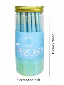 Blue Canned Pre-Rolled Cone-Shaped Ultra-Thin Slow-Burning Pointed-End Rolling Paper, Portable Cone-Shaped Rolling Paper, Valentine's Day Gift, Party Gift, Gift For Friends, Outdoor Supplies, Pre-Rolled Filter Tip Paper Accessories, Easy To Carry.