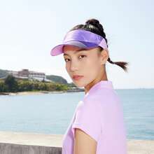 XTEP Sombrero de copa para hombre y mujer - Gorra deportiva para pareja, sombrero profesional para maratón, entrenamiento al aire libre, sombrilla, carrera, correr - 878137260037 - Rosa púrpura - Ver 5