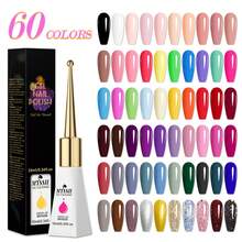 Mtssii 6支10毫升凝胶指甲油套装，持久耐用，不含铅，半永久性可卸UV凝胶指甲油，适合夏季美甲，DIY美甲设计，可用于各种装饰，美甲彩绘凝胶套装，含盒装指甲油，适用于美甲沙龙和家庭使用。 - 彩色 - 查看 3