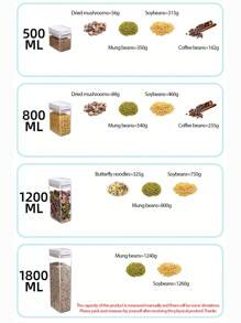 1 pezzo/2 pezzi Barattolo sigillato per alimenti Barattolo portaoggetti per cereali da cucina Contenitore portaoggetti per spuntino e noci Contenitore frigo per verdure Barattolo in plastica a strato singolo Borsa della spesa pieghevole Borsa termica da pranzo in alluminio Borsa a mano, Contenitore portaoggetti da cucina, Contenitore mobiletto, Contenitore portaoggetti per alimenti, Contenitore per spezie, Contenitore per zucchero, Contenitore per caffè, Decorazione per la casa, Regalo per amici