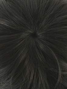 Men's Short Hair Wig, Natural Wig With Bangs, Korean Style Men's Micro-Parted Wig Headpiece, Heat-Resistant Synthetic Wig - Black - View 7