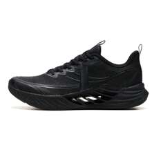 XTEP Men's Running Shoes Hydrogen Wind 8.0, Comfortable Breathable Casual Sport Shoes, Black/Charcoal Gray 875219110024