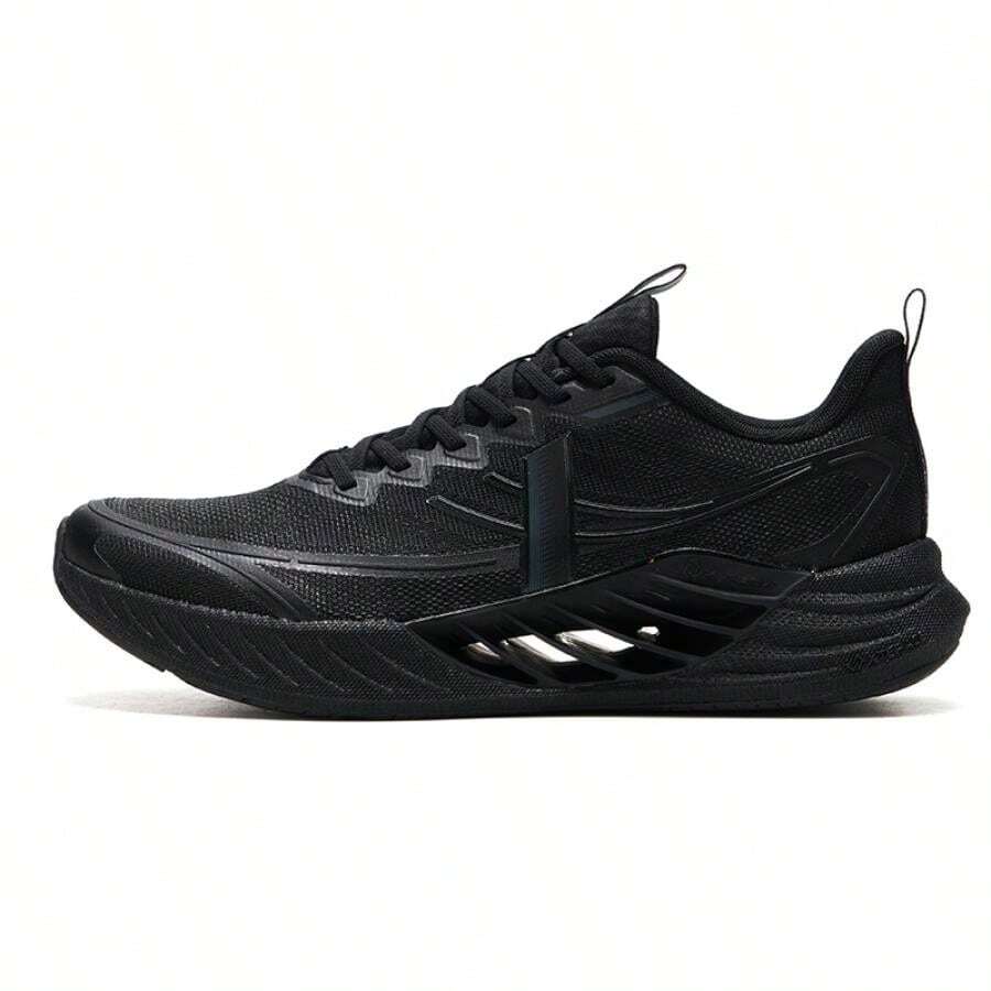 XTEP Men's Running Shoes Hydrogen Wind 8.0, Comfortable Breathable Casual Sport Shoes, Black/Charcoal Gray 875219110024