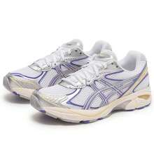 Asics GT-2160 休闲网面透气轻便日常通勤健身运动鞋 1203A275-109，男女通用 - 白色/紫色 - 查看 2