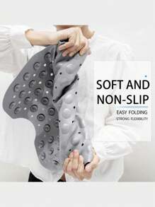 Alfombra de baño extra larga con ventosas, alfombra de baño antideslizante y lavable, alfombra de ducha con masaje para los pies y orificios de drenaje, suave y cómoda, material de PVC adecuado para el hogar, el hotel y los viajes en coche, disponible en varios colores, accesorios de baño ideales. Decoración de otoño para el baño, vuelta al cole