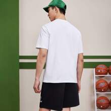 XTEP Kurzarm T-Shirt für Herren, Sommer 2025 Neuankömmling Herren vielseitiges reines Baumwolle Halbarm Basketball Loose-Fit Athletik-Oberteil. 876229010006