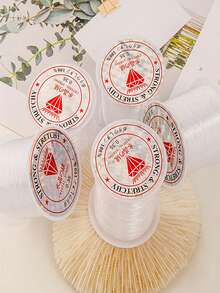 Diameter 0.7mm Approx. 1 Roll Flat Raw Silk Style Elastic Thread Beaded String Bracelet Rubber Band Beaded String Flat Silk Text Play Beaded String DIY Accessories Accessories Wire Suitable For Making Jewelry Jewelry, Bracelets, Necklaces, Hangings, Beads, Bracelets. - Multi-strand Flat Elastic Cord - View 11