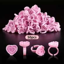 Eyelash Extension Glue Holder, Lovely Heart-Shaped & Blooming Lash Glue Holder For Lash Application - Multicolor - View 11