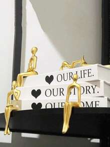 4pcs/1pc OUR HOME/LIFE/STORY Fashionable Decorative Fake Books Set. Ideal For Room, Bedroom, Bathroom, Birthday, Wall Decor. Suitable For Homes, Cafes, Hotels. Folded For Delivery, Assemble Per Last Image Or Video.