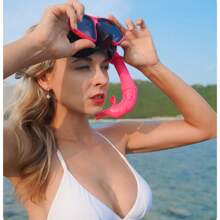 Conjunto de máscara de aventura, traje de baño separado, equipo de snorkel para nadar, gafas de natación y estudio, máscara de buceo y set de snorkel para niños de 4 a 8 años, accesorios y artículos esenciales para la playa, flotador de piscina