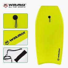 WIN.MAX 41.5" Professional Bodyboard - Ultra-Light EPS Core, With Spring Leash | High-Speed HDPE Slick Bottom | Suitable For Adults And Teens (105cm Bodyboard), Beach Essential, Beach Accessories, Pool Float - Multicolor - View 6