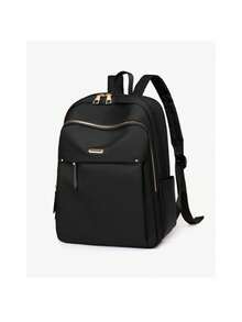Fashion Women's Polyester Portable Backpack Bag Anti-Theft And Waterproof - 玫紅色 - 查看 3