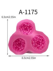 1pc Mini Flower Silicone Mold DIY Handcraft Aroma Essential Oil Diffuser Stone, Baking & Room Decor - Pink - View 15
