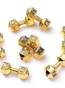 10pcs 8x20mm Antique Dumbbell Beads Alloy Barbell Spacer Beads For Jewelry Making Bracelet Necklace Diy Craft Accessories