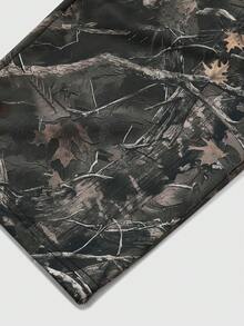 MODCRASH 男士时尚街头 Y2K 风格全迷彩印花运动裤，春夏必备单品 - 軍綠色 - 查看 8