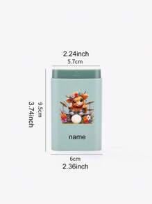 1 pezzo Contenitore portapillole personalizzabile a 6 scomparti, mini contenitore da viaggio, contenitore impermeabile per medicinali e vitamine, dispenser e organizer per pillole, scatola portamediche per campeggio, escursionismo e caccia, con stampa alfabeto di 26 lettere, accessori da viaggio per il pronto soccorso, essenziali per dormitori