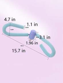 جهاز تجميل الأرداف قطعة واحدة، للياقة البدنية المنزلية، جهاز تدريب رشاقة الساق المتعدد الوظائف على هيئة حرف S ، لتشكيل الجسم ، والضغط على الساقين ، ورفع الأرداف، واليوجا، والرياضة - متعدد الألوان - مشاهدة 6