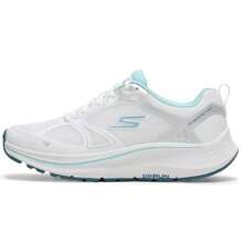 Skechers GORUNCONSISTENT 2.0 Women's Cushioned Breathable Road Running Shoes, Fitness Training Sneakers, 128608-WLB - White/Light Blue - View 1