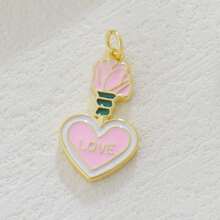 1pc Copper Creative New Luxury Fashion Keylock Pendant, DIY For Bracelet, Necklace, Earring, Bag Charm