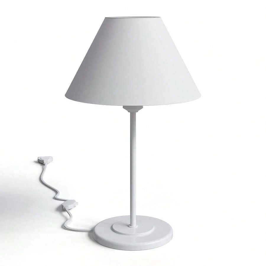 Iron Lamp Decoration Living Room Office Bedroom Table Lamp Bivolt Clean - 白色 - 查看 1