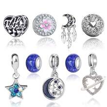 Set de 9 pièces d'accessoires en argile polymère perles européennes et américaines de la série océanique polyvalente avec des motifs de tortue, d'étoile de mer, de fleur à 5 pétales, de couronne en forme de cœur et d'attrape-rêves bohème, pour bracelet et diy