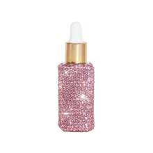 1pc Shiny Essential Oil Dropper Bottle, Mini Glass Bottle, Portable Perfume Bottle, Cosmetic Sample Container, Liquid Perfume Bottle, Dispensing, Refillable, Lightweight And Easy To Carry, For Traveling And Home Organization, Ideal Gift For Holiday Season