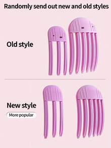 Glamorous Style 1/2 Packs Angel Themed Plastic Hair Volumizing Clips - No Feather, The Color Depth Is Random Easy Operation Hand Washable - Power-Free Root Lifting Combs For Heightened Hairstyling,Hair Clip,Hair Tools,Hair Products And Accessories For Barber Salon Beauty Travel Essentials,Back To School,Travel Holiday Essentials,Hair Accessories For Women,Hair,Travel,Hair Products,Hair Tools,Hair Stuff,Barber,Barber Accessories,Barbershop,Hairdressing Equipment - Multicolor - View 8